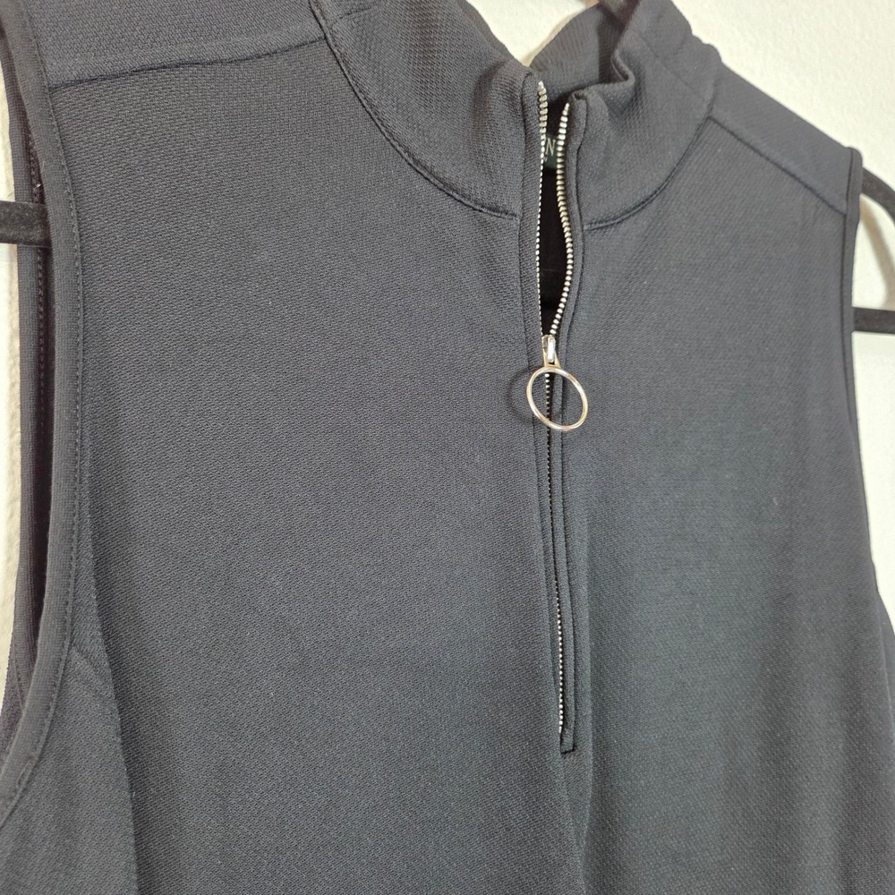 Lauren Ralph Lauren Knit Midi Dress‎ Sleeveless Mock Neck Zip L - Picture 4 of 10